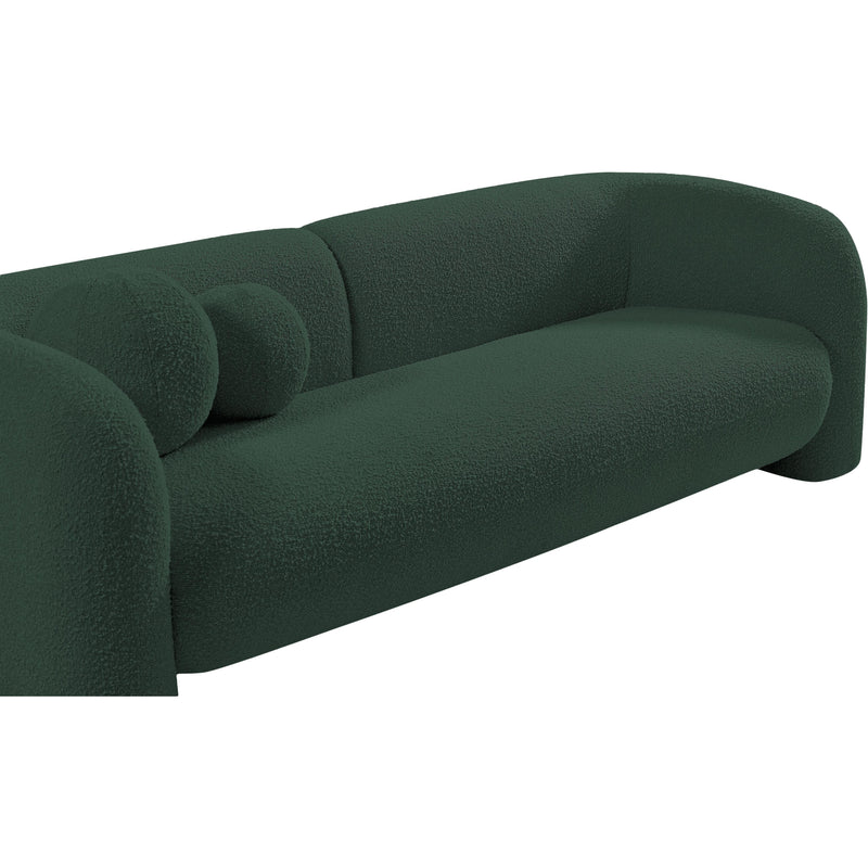 Meridian Emory Green Boucle Fabric Loveseat IMAGE 12