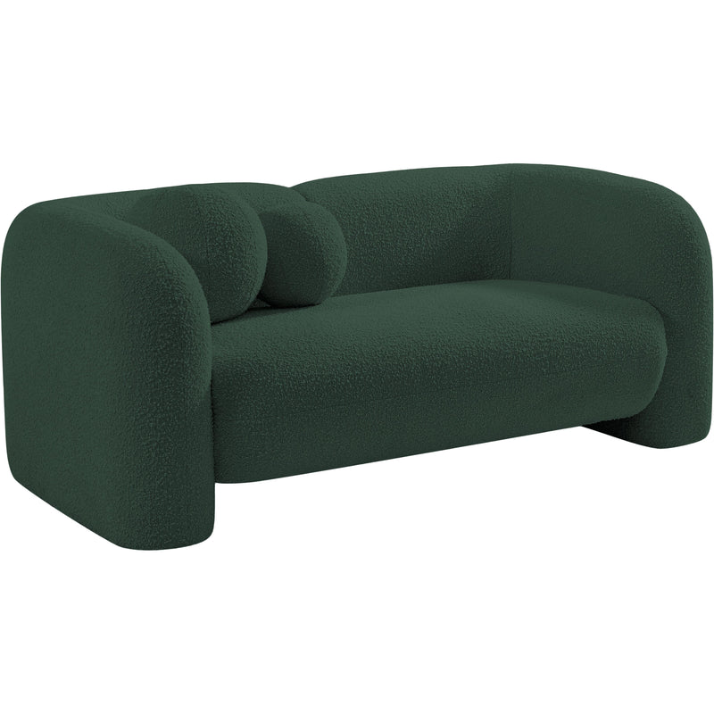 Meridian Emory Green Boucle Fabric Loveseat IMAGE 17