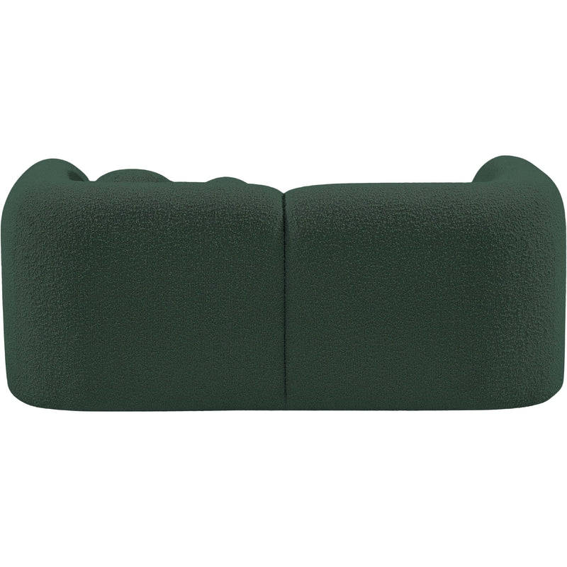 Meridian Emory Green Boucle Fabric Loveseat IMAGE 3