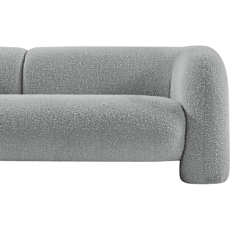 Meridian Emory Grey Boucle Fabric Loveseat IMAGE 10