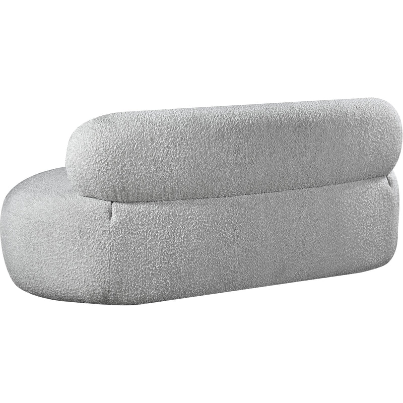 Meridian Venti Grey Boucle Fabric Loveseat IMAGE 4