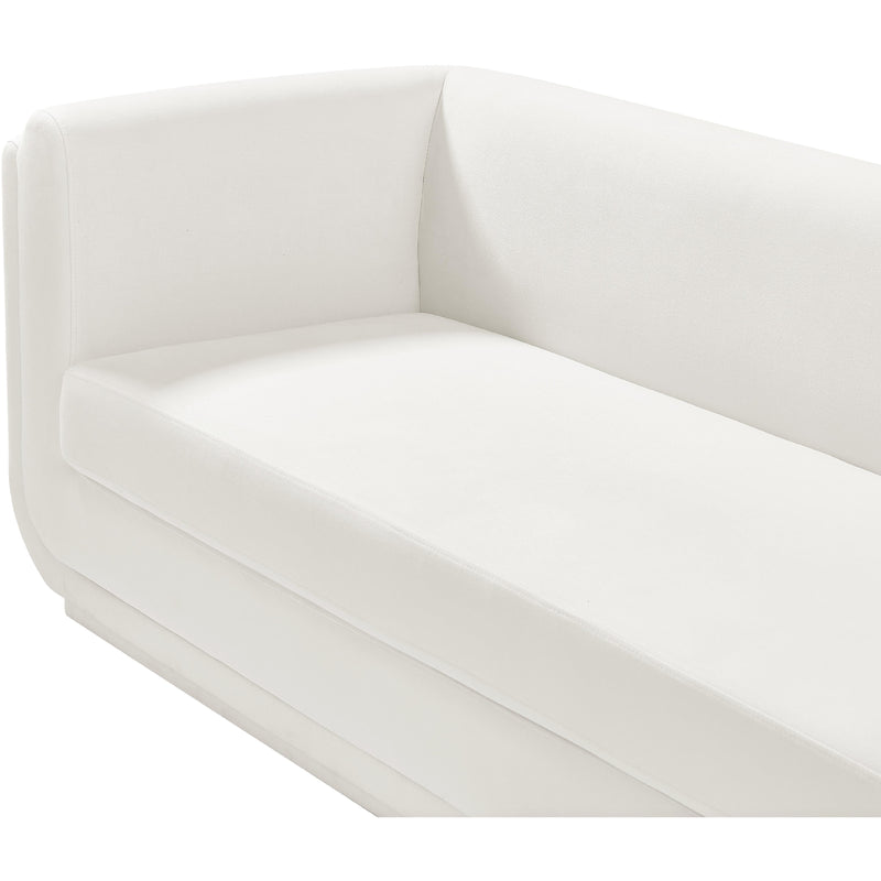 Meridian Kimora Cream Linen Textured Fabric Loveseat IMAGE 9