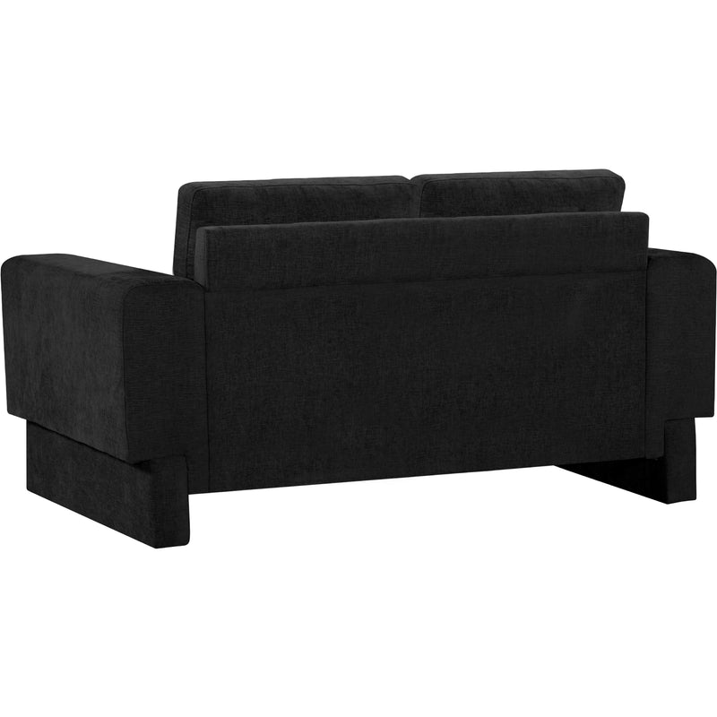 Meridian Madeline Black Chenille Fabric Loveseat IMAGE 7