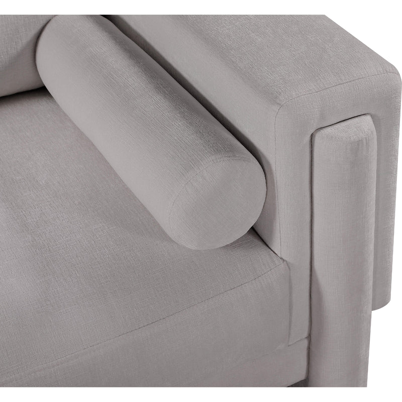 Meridian Madeline Grey Chenille Fabric Loveseat IMAGE 10