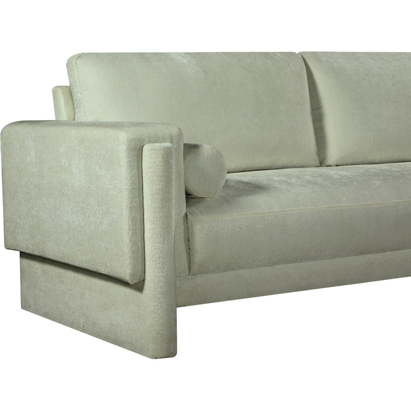 Meridian Madeline Mint Chenille Fabric Loveseat IMAGE 10