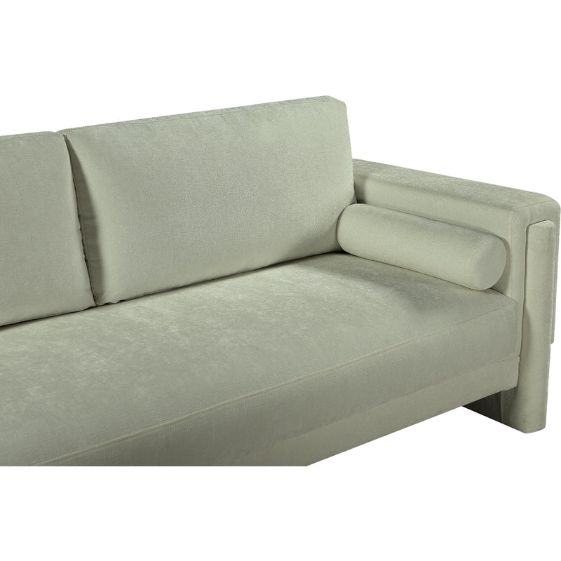 Meridian Madeline Mint Chenille Fabric Loveseat IMAGE 11