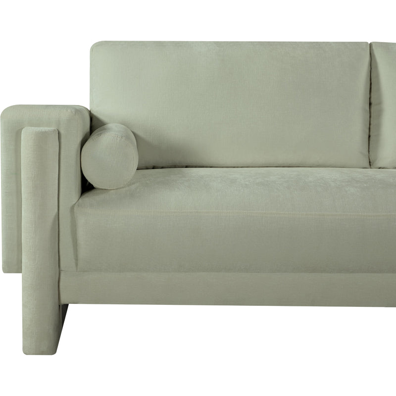 Meridian Madeline Mint Chenille Fabric Loveseat IMAGE 8