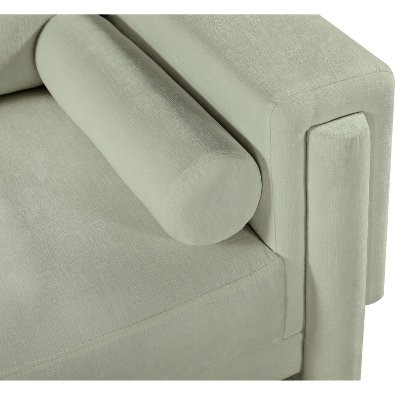 Meridian Madeline Mint Chenille Fabric Loveseat IMAGE 9