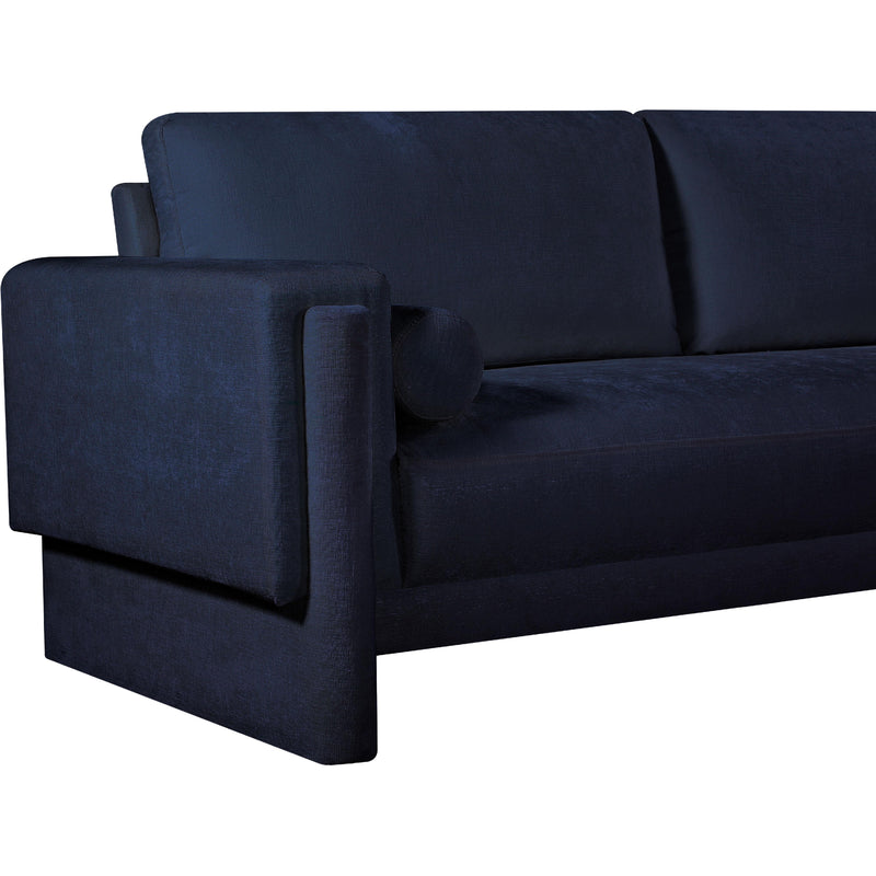 Meridian Madeline Navy Chenille Fabric Loveseat IMAGE 10