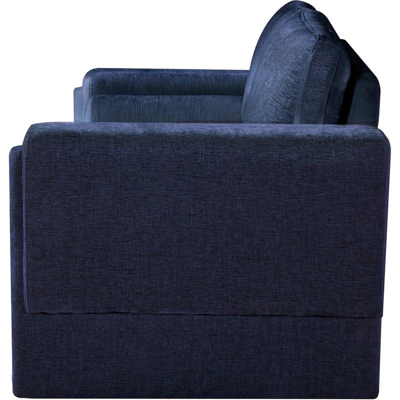 Meridian Madeline Navy Chenille Fabric Loveseat IMAGE 6