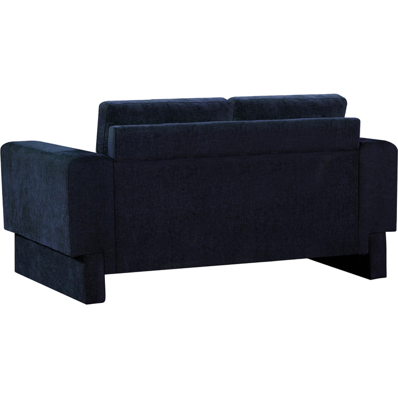 Meridian Madeline Navy Chenille Fabric Loveseat IMAGE 7