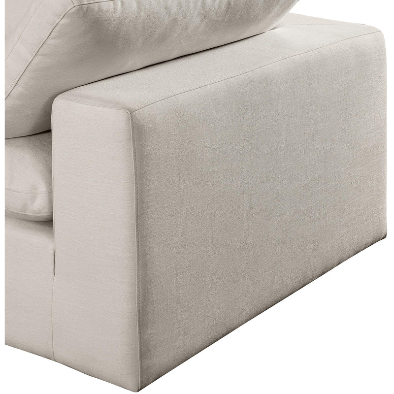 Meridian Comfy Beige Linen Textured Fabric Modular Sectional IMAGE 12