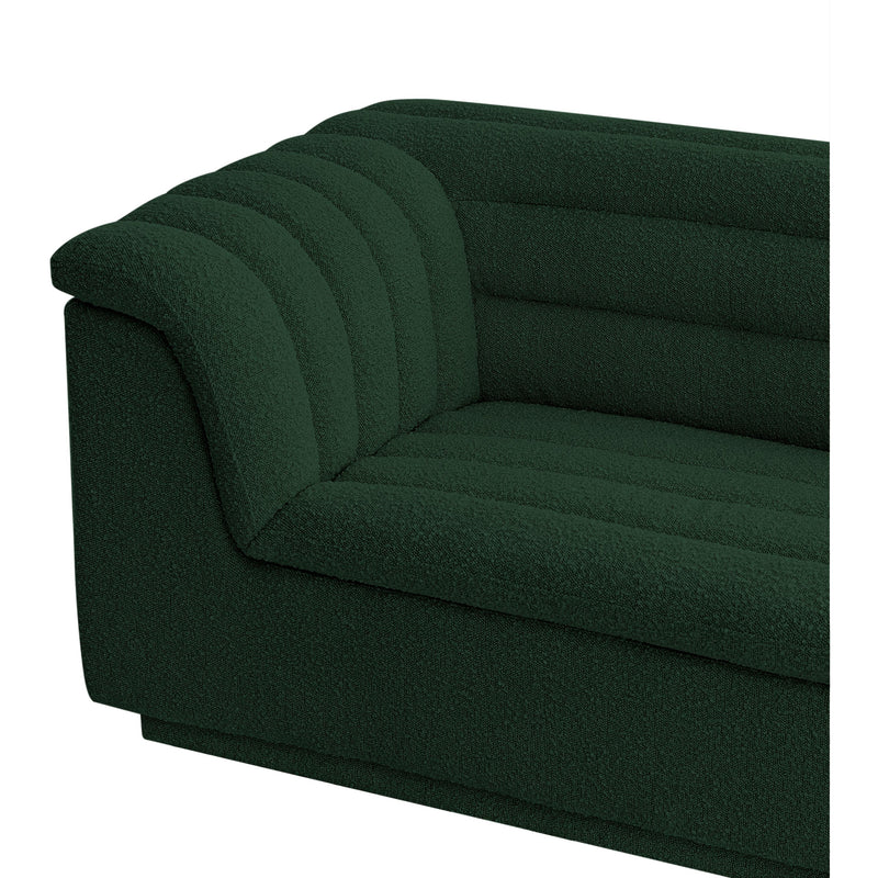 Meridian Cascade Green Boucle Fabric Loveseat IMAGE 10