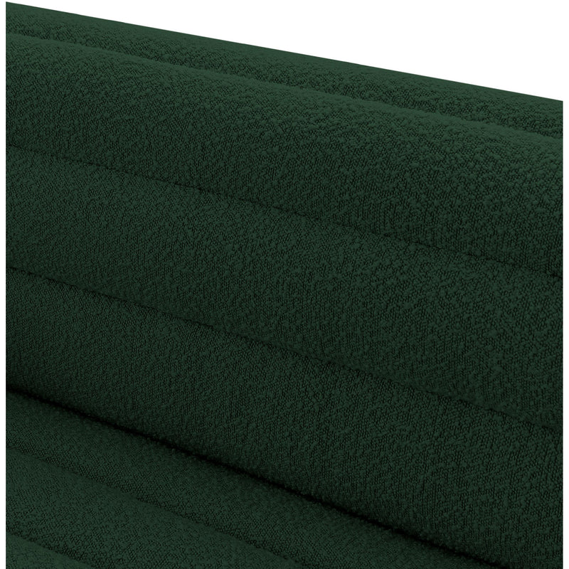 Meridian Cascade Green Boucle Fabric Loveseat IMAGE 13