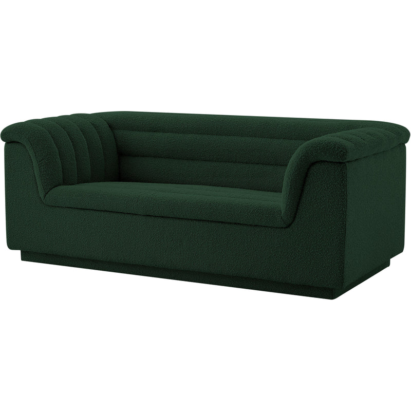 Meridian Cascade Green Boucle Fabric Loveseat IMAGE 18