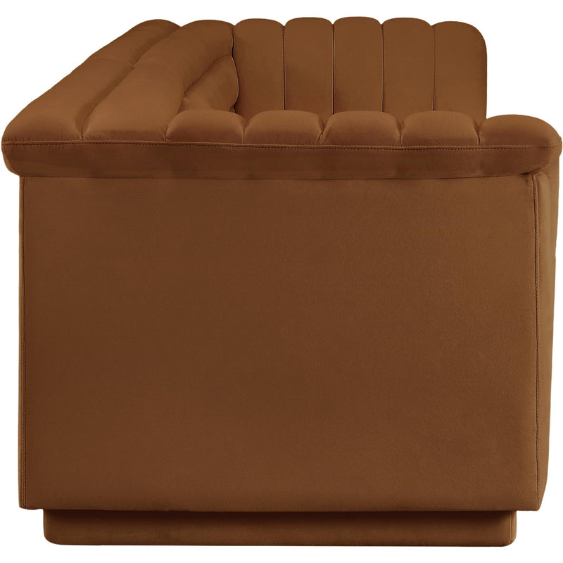 Meridian Cascade Saddle Velvet Fabric Modular Sofa IMAGE 6