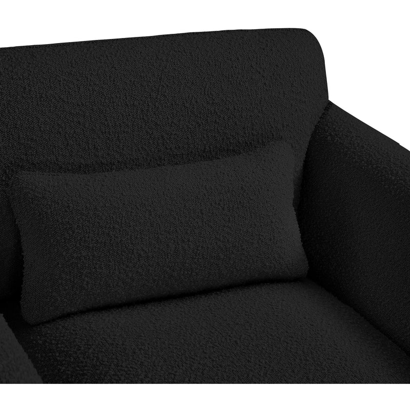 Meridian Stylus Black Boucle Fabric Loveseat IMAGE 9