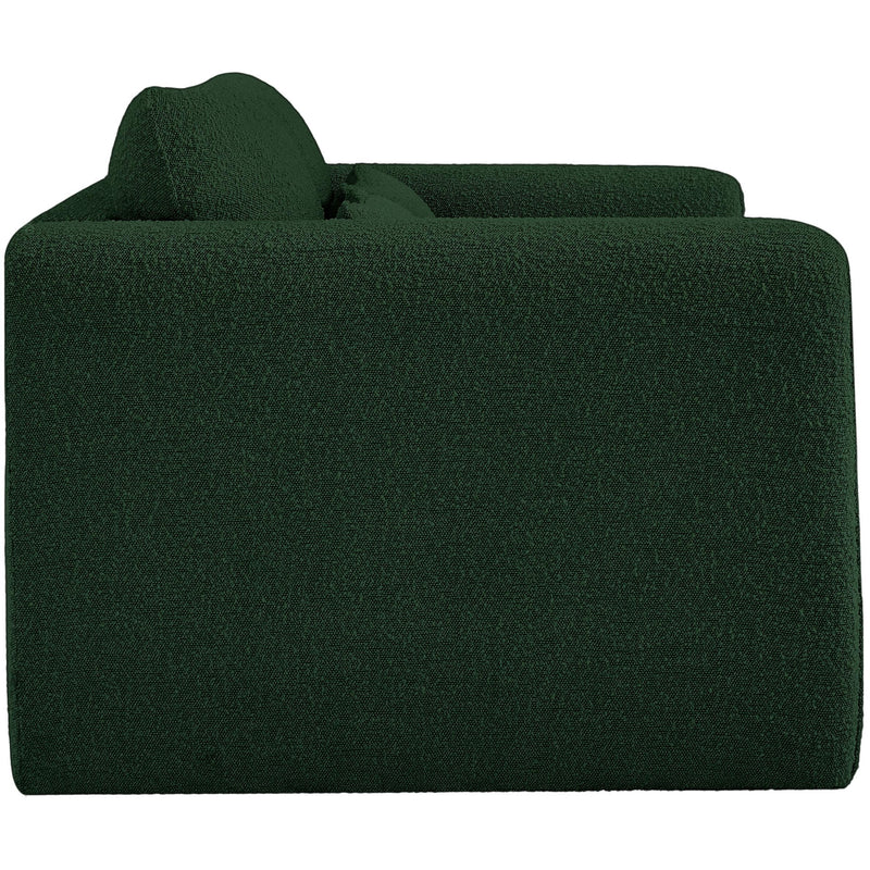 Meridian Stylus Green Boucle Fabric Loveseat IMAGE 7