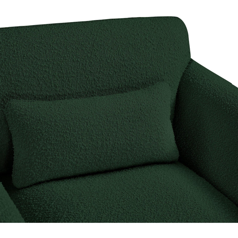 Meridian Stylus Green Boucle Fabric Loveseat IMAGE 9