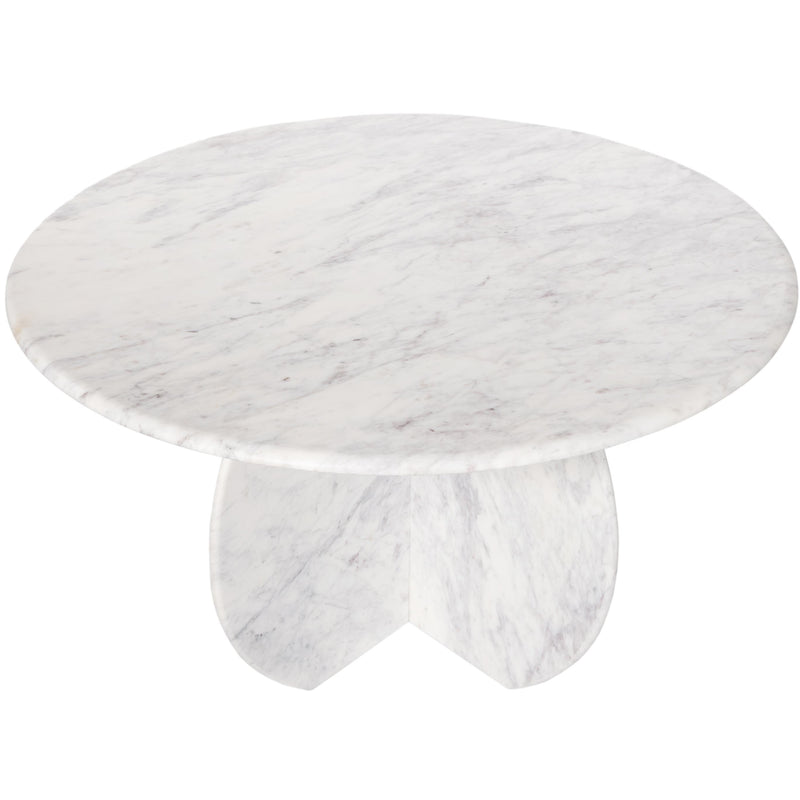 Meridian Formentera White Dining Table IMAGE 3