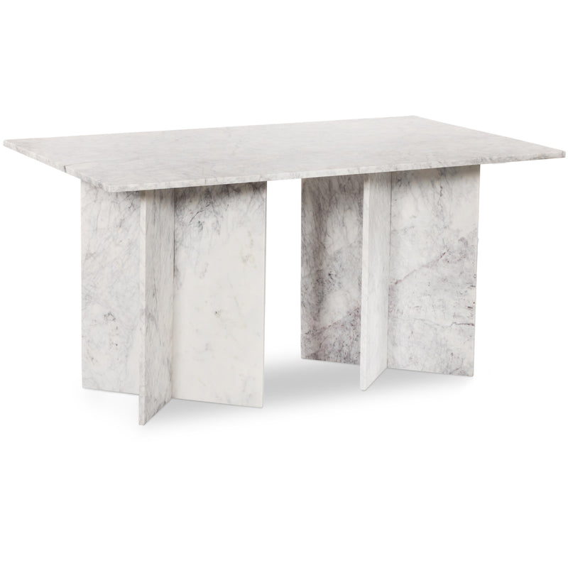 Meridian Verona White Dining Table (3 Boxes) IMAGE 1