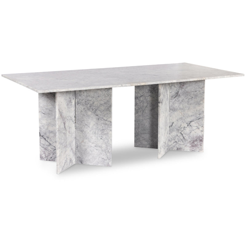 Meridian Verona White Dining Table (3 Boxes) IMAGE 1