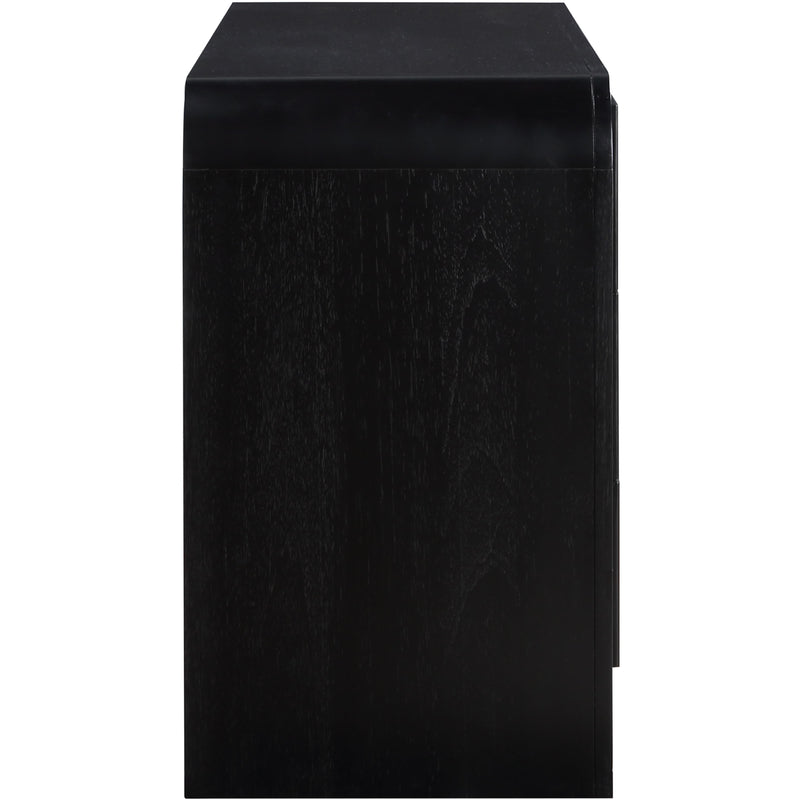 Diamond Modern Furniture Meridian Fluted Dresser 314Black-D IMAGE 7