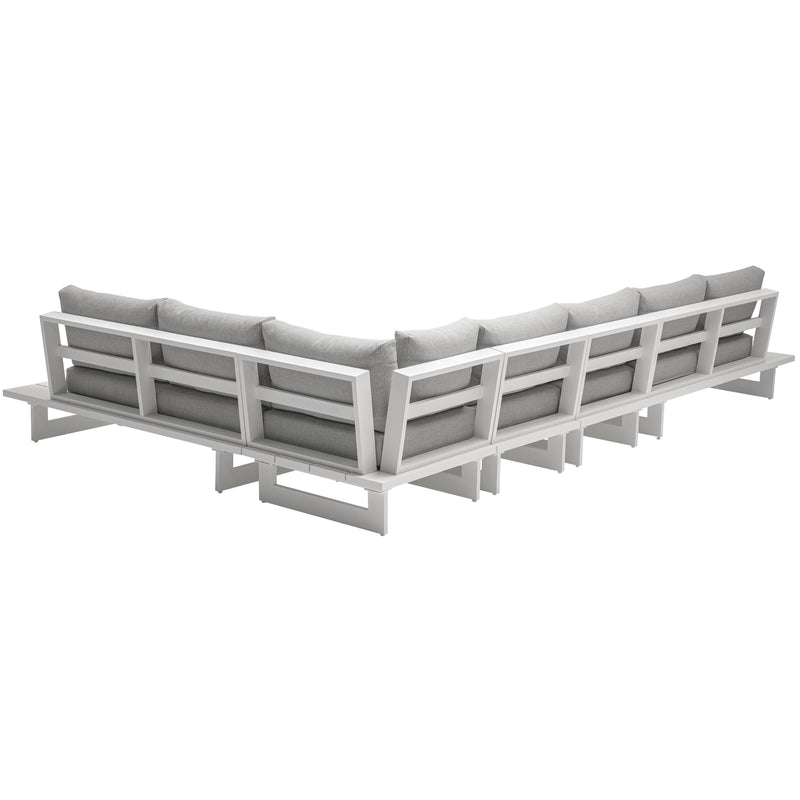 Meridian Maldives Grey Water Resistant Fabric Outdoor Patio Modular Sectional IMAGE 3
