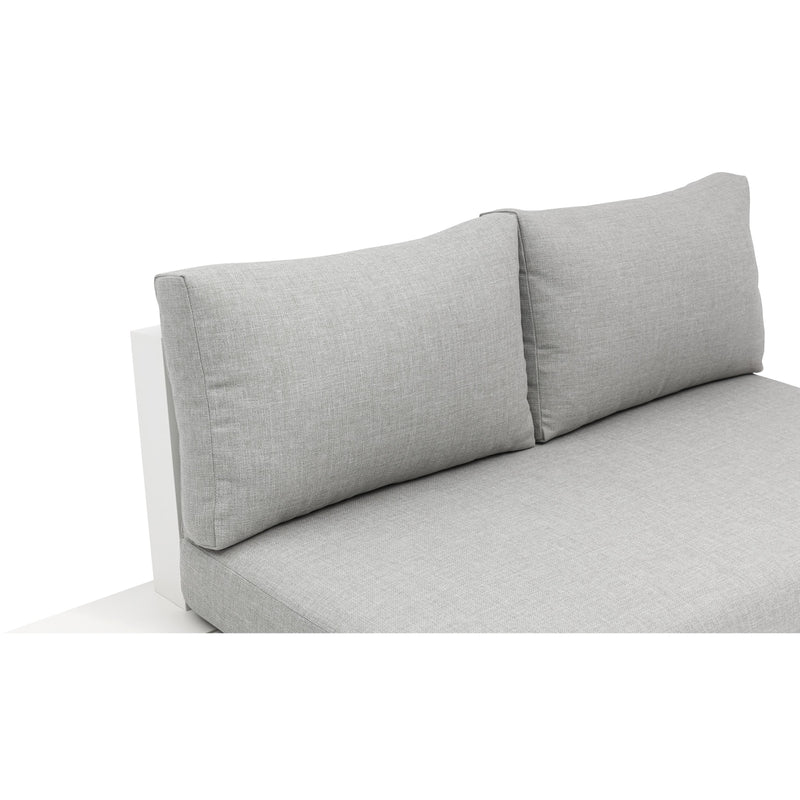 Meridian Maldives Grey Water Resistant Fabric Outdoor Patio Modular Sectional IMAGE 8