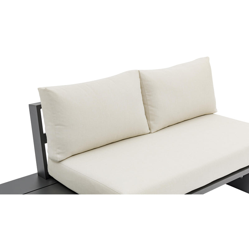 Meridian Maldives Cream Water Resistant Fabric Outdoor Patio Modular Sectional IMAGE 7