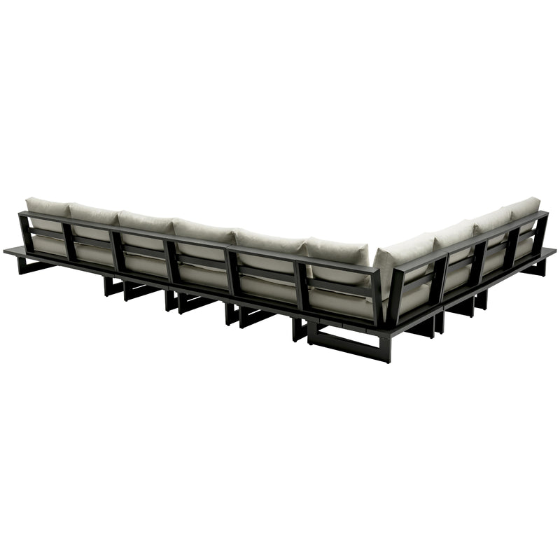 Meridian Maldives Cream Water Resistant Fabric Outdoor Patio Modular Sectional IMAGE 3