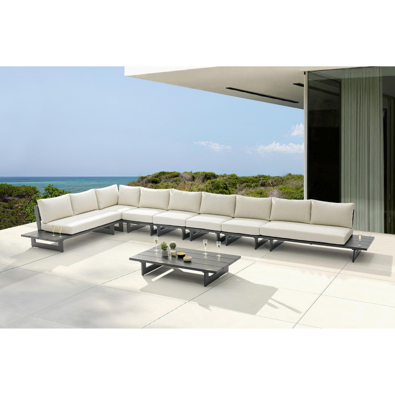 Meridian Maldives Cream Water Resistant Fabric Outdoor Patio Modular Sectional IMAGE 2