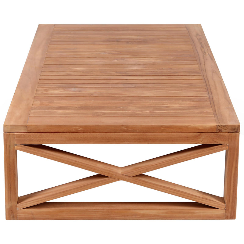 Meridian Anguilla Natural Teak Outdoor Coffee Table IMAGE 4