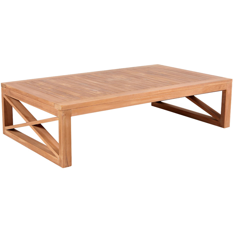 Meridian Anguilla Natural Teak Outdoor Coffee Table IMAGE 6