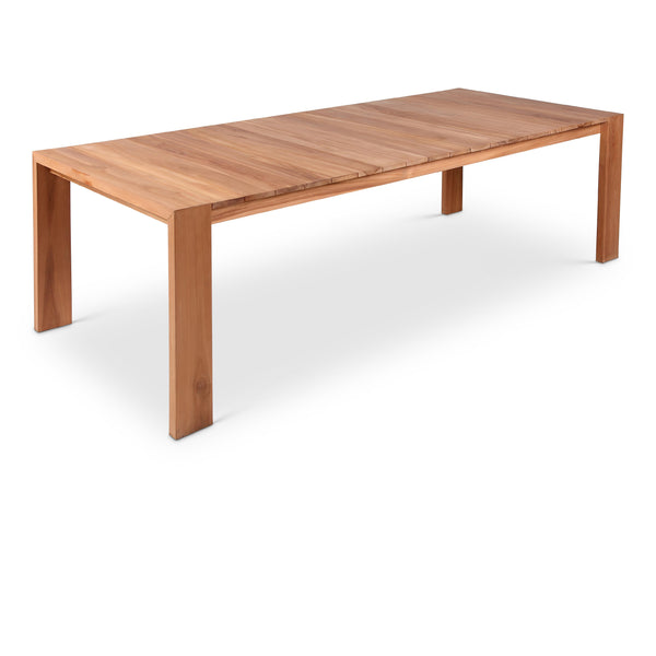 Meridian Tulum Natural Teak Outdoor Patio Dining Table IMAGE 1