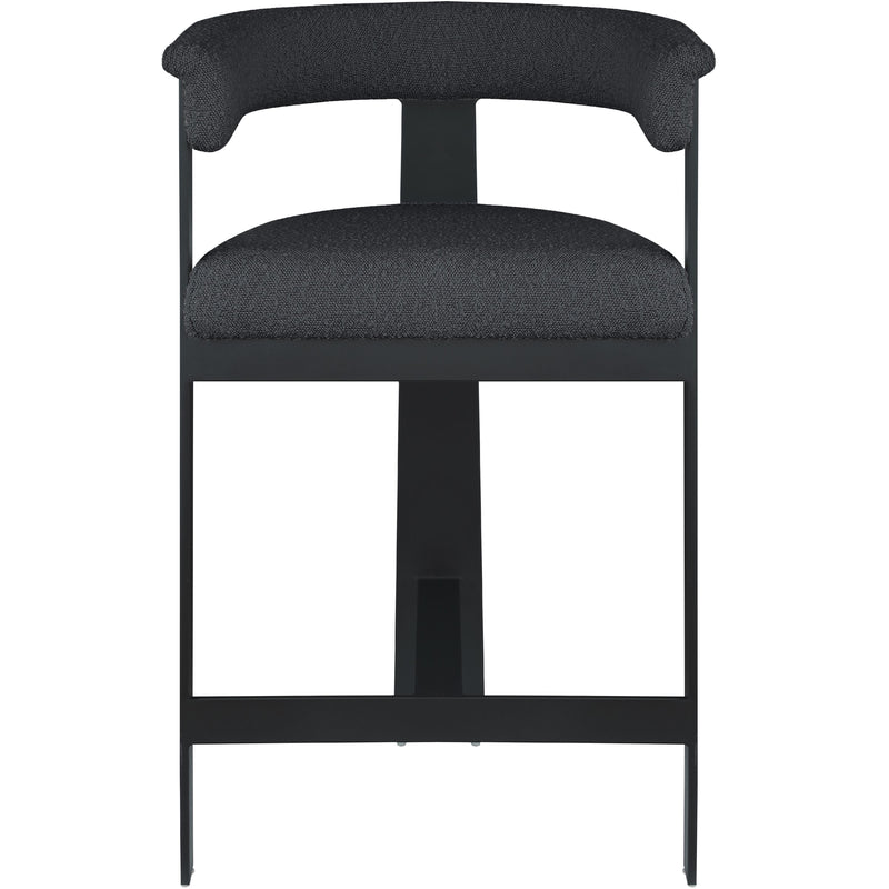 Meridian Romeo Black Vegan Leather Counter Stool IMAGE 5