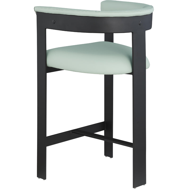 Meridian Romeo Mint Green Vegan Leather Counter Stool IMAGE 7