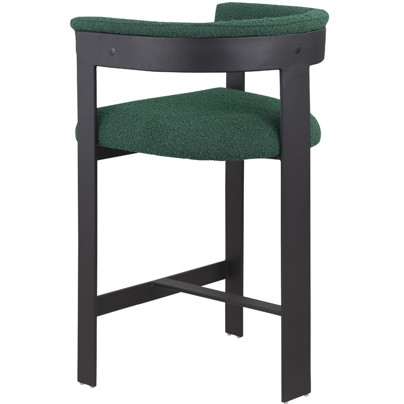 Meridian Romeo Green Boucle Fabric Counter Stool IMAGE 7