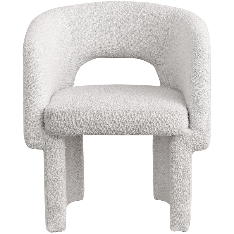 Meridian Emmet Cream Boucle Fabric Dining Chair / Accent Chair IMAGE 4