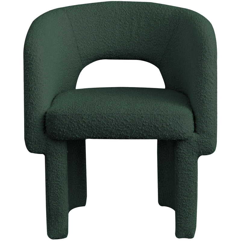 Meridian Emmet Green Boucle Fabric Dining Chair / Accent Chair IMAGE 4