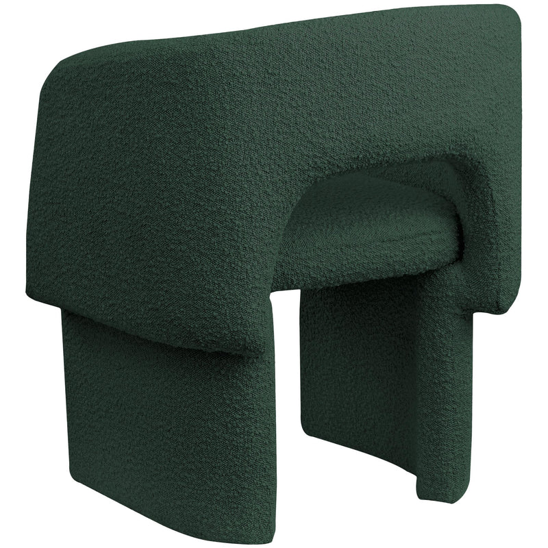 Meridian Emmet Green Boucle Fabric Dining Chair / Accent Chair IMAGE 5