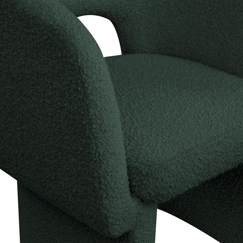 Meridian Emmet Green Boucle Fabric Dining Chair / Accent Chair IMAGE 7