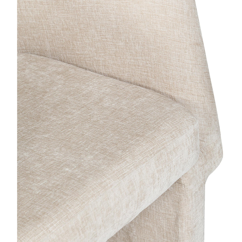 Meridian Emmet Beige Chenille Fabric Dining Chair / Accent Chair IMAGE 7