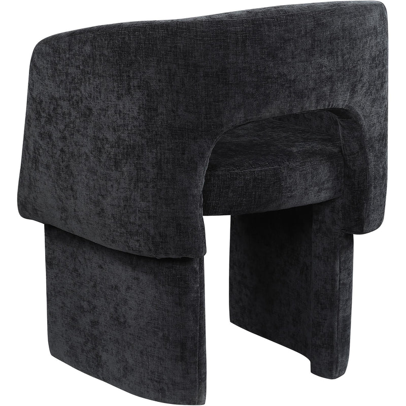 Meridian Emmet Black Chenille Fabric Dining Chair / Accent Chair IMAGE 5