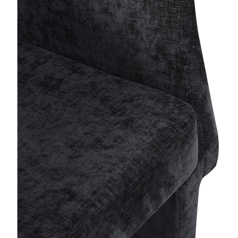 Meridian Emmet Black Chenille Fabric Dining Chair / Accent Chair IMAGE 7