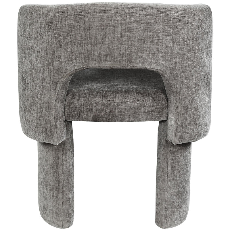 Meridian Emmet Grey Chenille Fabric Dining Chair / Accent Chair IMAGE 2