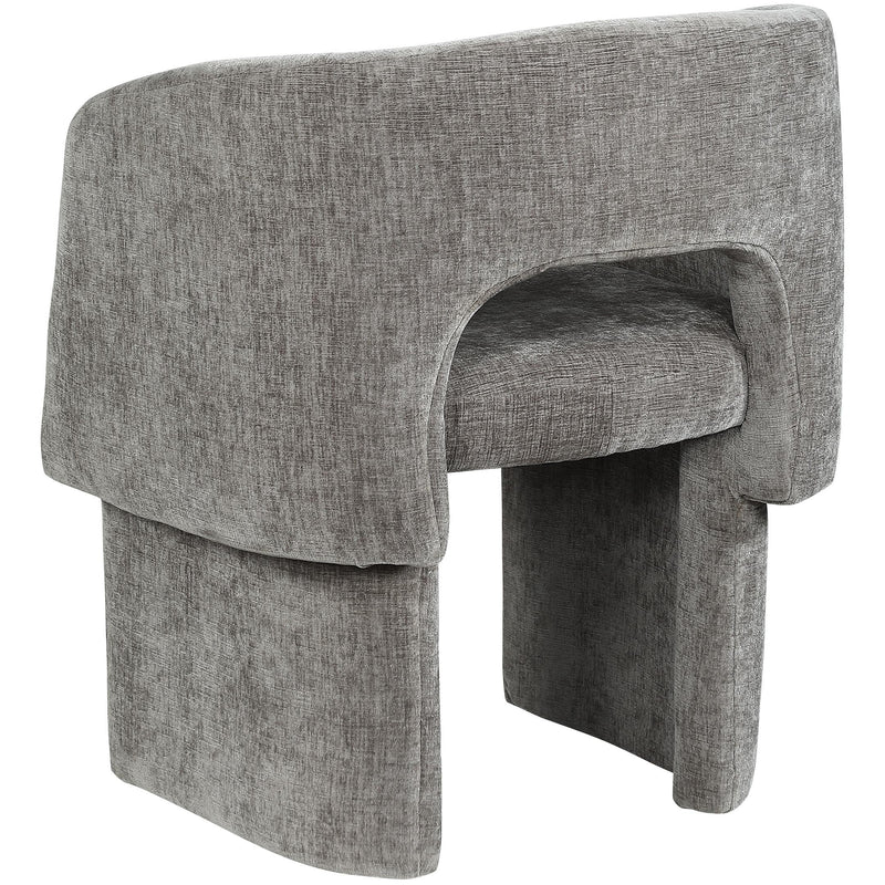 Meridian Emmet Grey Chenille Fabric Dining Chair / Accent Chair IMAGE 5