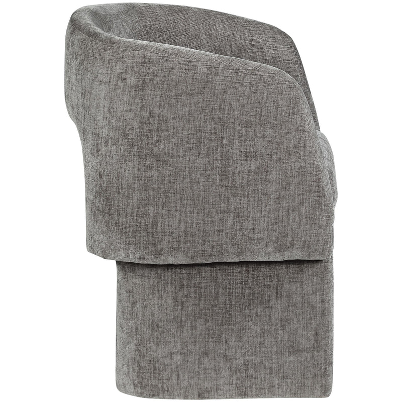 Meridian Emmet Grey Chenille Fabric Dining Chair / Accent Chair IMAGE 6