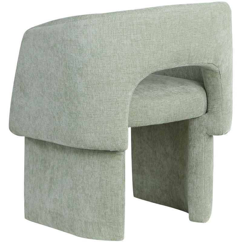 Meridian Emmet Mint Chenille Fabric Dining Chair / Accent Chair IMAGE 5