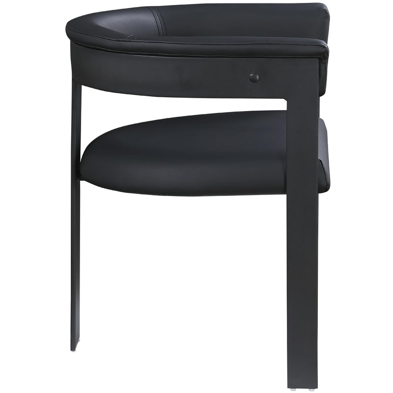 Meridian Romeo Black Vegan Leather Dining Chair IMAGE 6